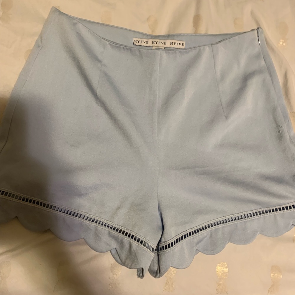High waisted lace shorts